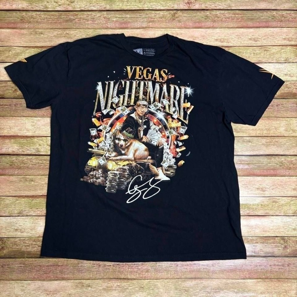 WWE Cody Rhodes Vegas Nightmare High Roller T-Shirt Black Mens XL Wrestling Tee